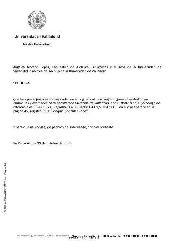 Annex D: Joaquin - Universidad de Valladolid Certificado copia documento